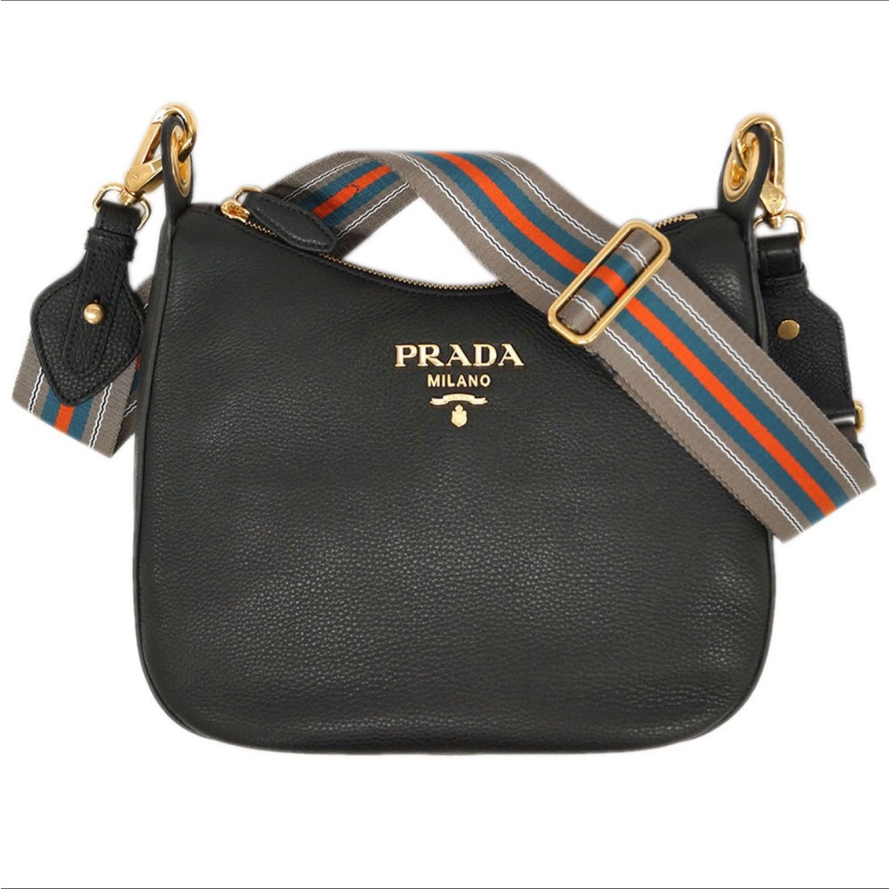 Prada Sacca Vitello Phoenix Nero shoulder bag